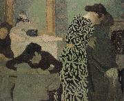 Has a floral pattern for clothing Vuillard